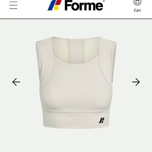 Women's Cream Sports Bra
